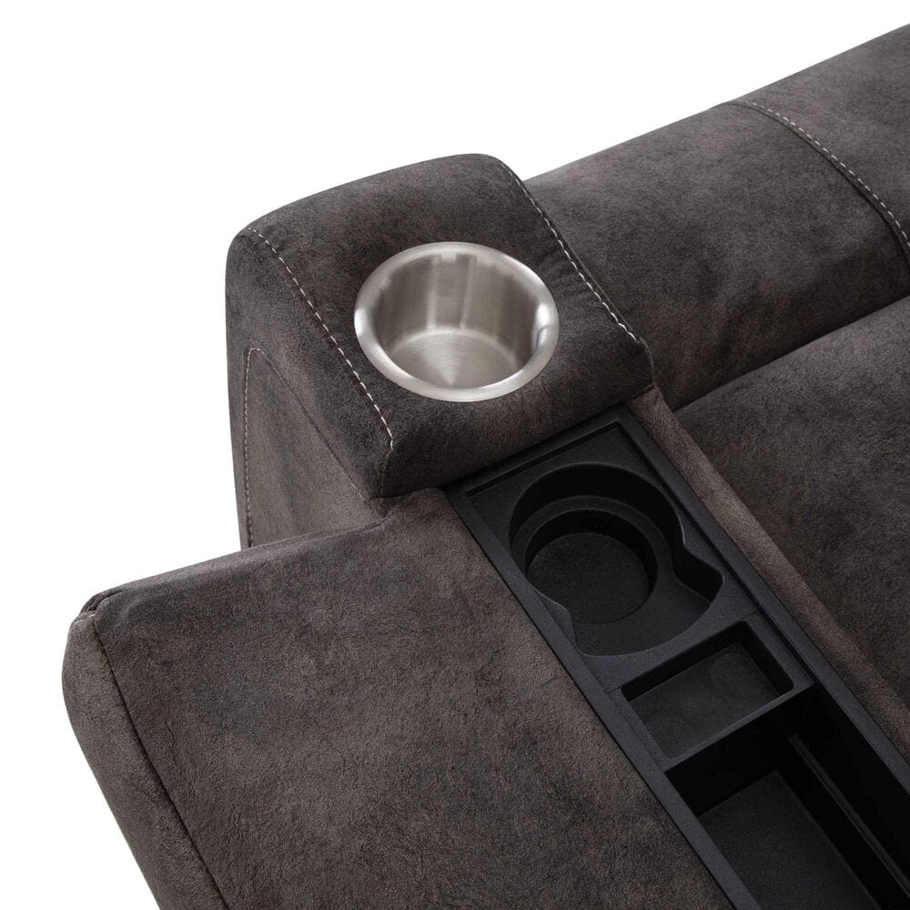 Moore Furniture Arlington Power Chair and A Half Recliner in Monroe Ebony, , large