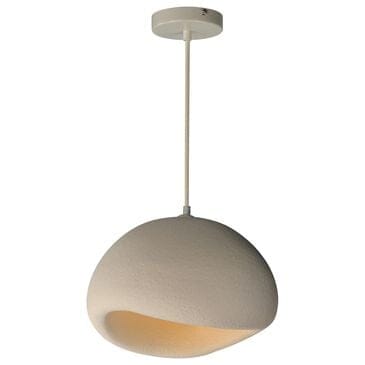 ET2 Moeraki 16" 1-Light Pendant with LED Bulb in Cream, , large
