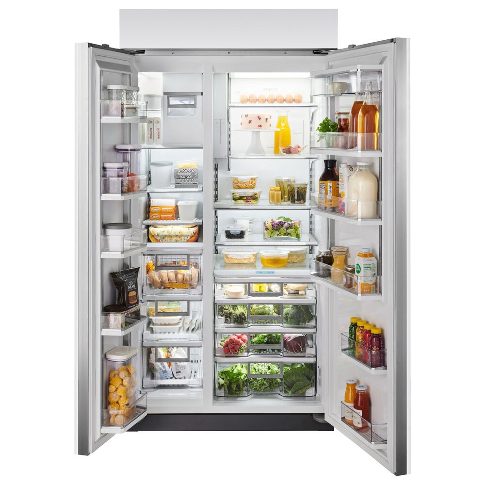 Sub Zero 24.5 Cu. Ft. Classic Side-By-Side Refrigerator with Tubular Handle in Stainless Steel, , large