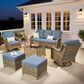 HOMLUX 7-Piece Patio Set in Denim Blue, , large