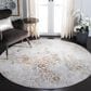 Safavieh Orchard ORC684 6"7" Round Grey and Gold Area Rug, , large