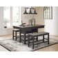 Ashley Tyler Creek Counter Height Bench in Grayish Brown, , large
