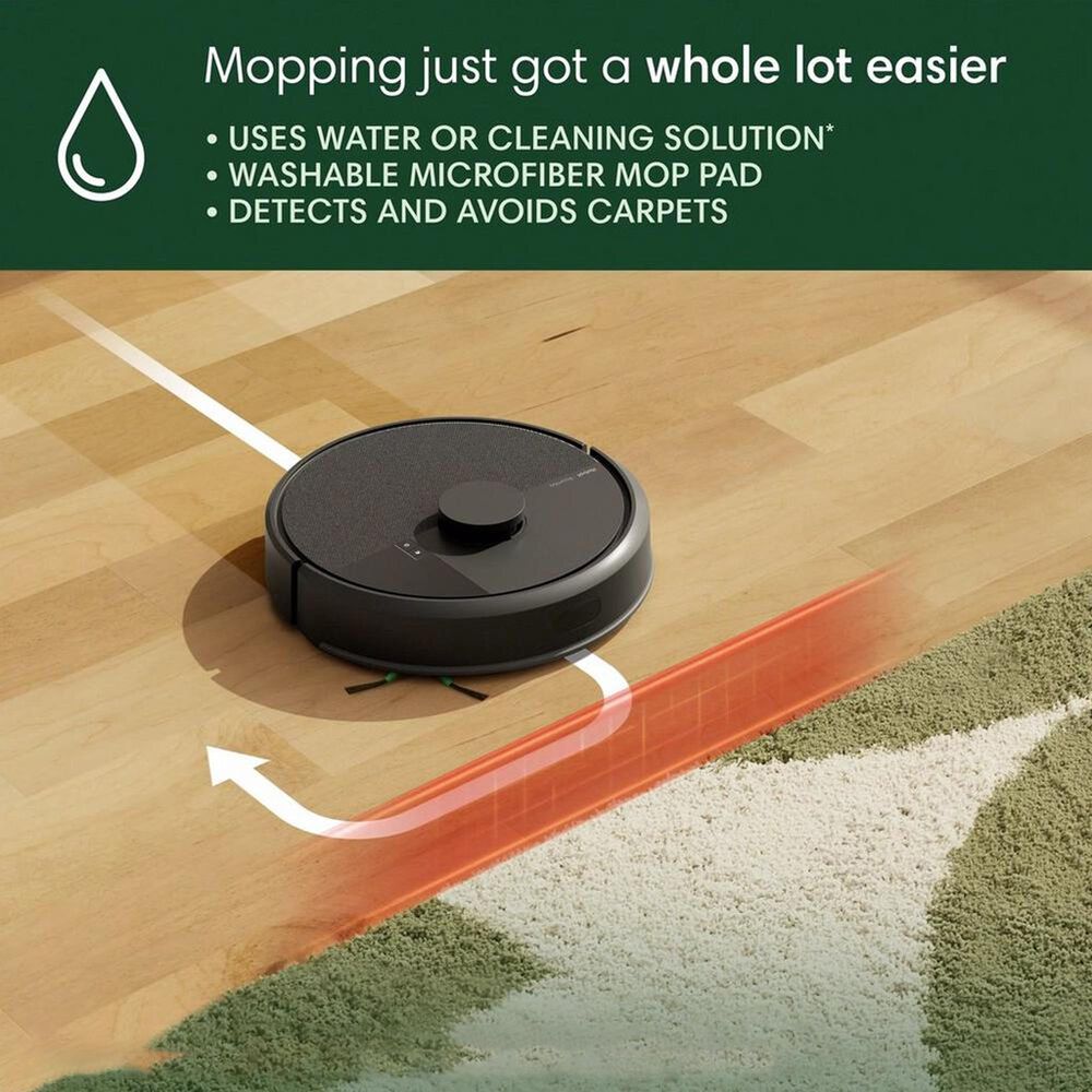 iRobot Roomba 105 Combo Robot Vacuum and Mop in Black, , large