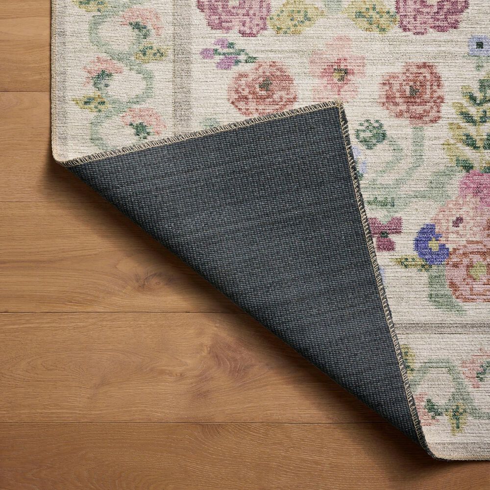 Rifle Paper Co Rosa 5&#39; x 7&#39;6&quot; Ivory Area Rug, , large