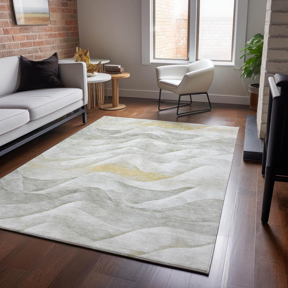 Dalyn Rug Company Pacifica PA3 9&#39; x 12&#39; Silver Area Rug, , large