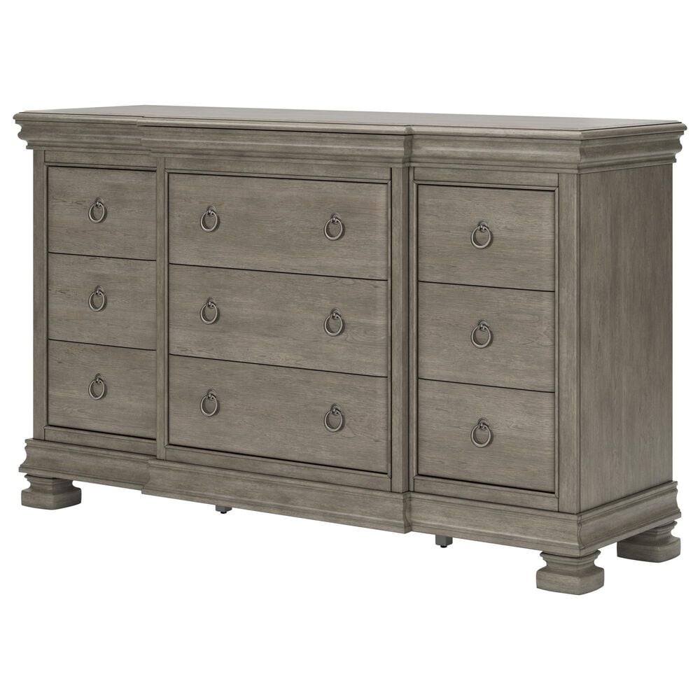 Millenium Lexorne 10-Drawer Dresser Only in Light Gray, , large