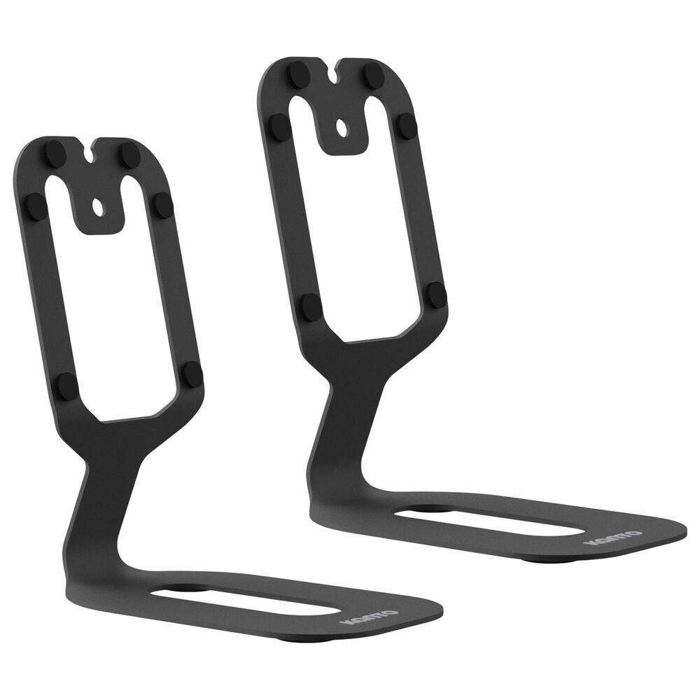 Kanto Rear-Mounted Desktop Speaker Stand for Uki and Ora Speakers in Black (Set of 2), , large