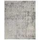 Nourison Prismatic PRS12 7"9" x 9"9" Silver and Grey Area Rug, , large