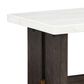 Ashley Burkhaus End Table in White and Dark Brown, , large