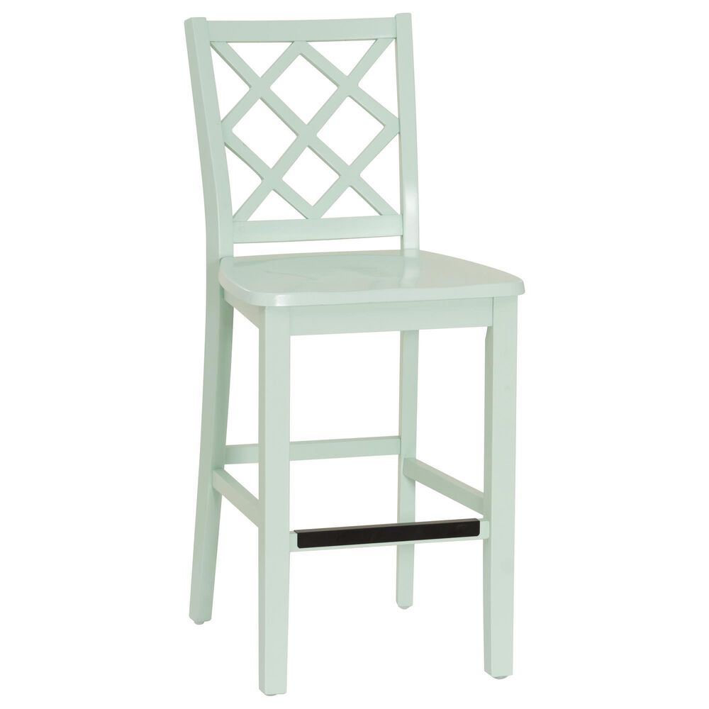 Linon Home Decor Mayfair Counter Stool in Mint Green, , large
