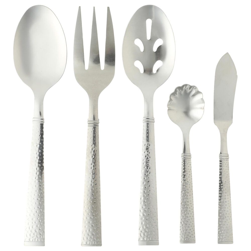Gibson Overseas, Inc Prato 65-Piece Flatware Set with Wire Caddy in Silver, , large