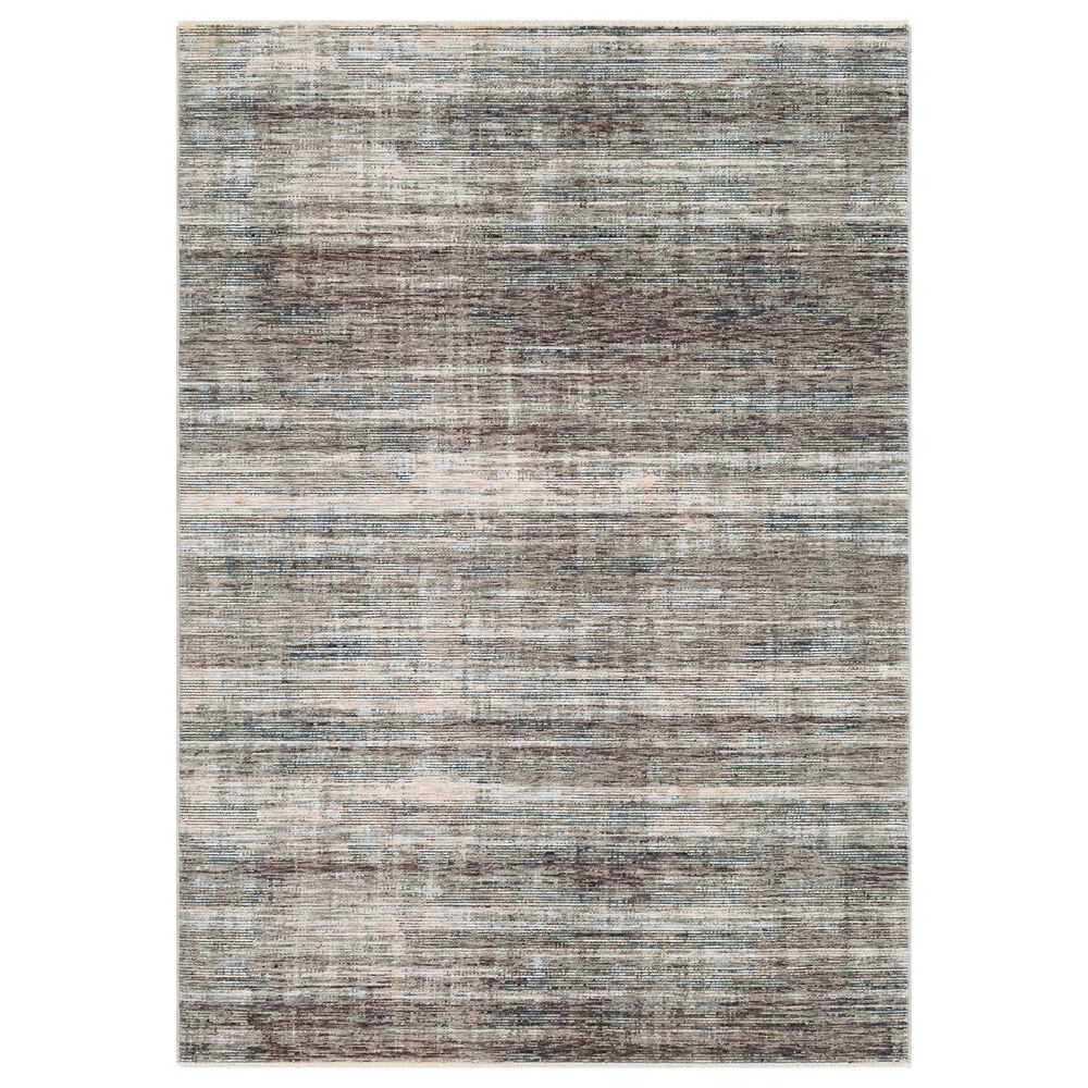 Surya Presidential PDT-2309 5" x 8" Charcoal, Ivory and Blue Area Rug, , large