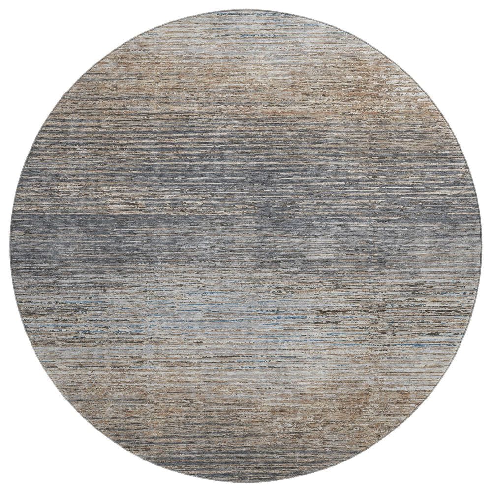 Dalyn Rug Company Trevi TV1 8" Round Pewter Area Rug, , large