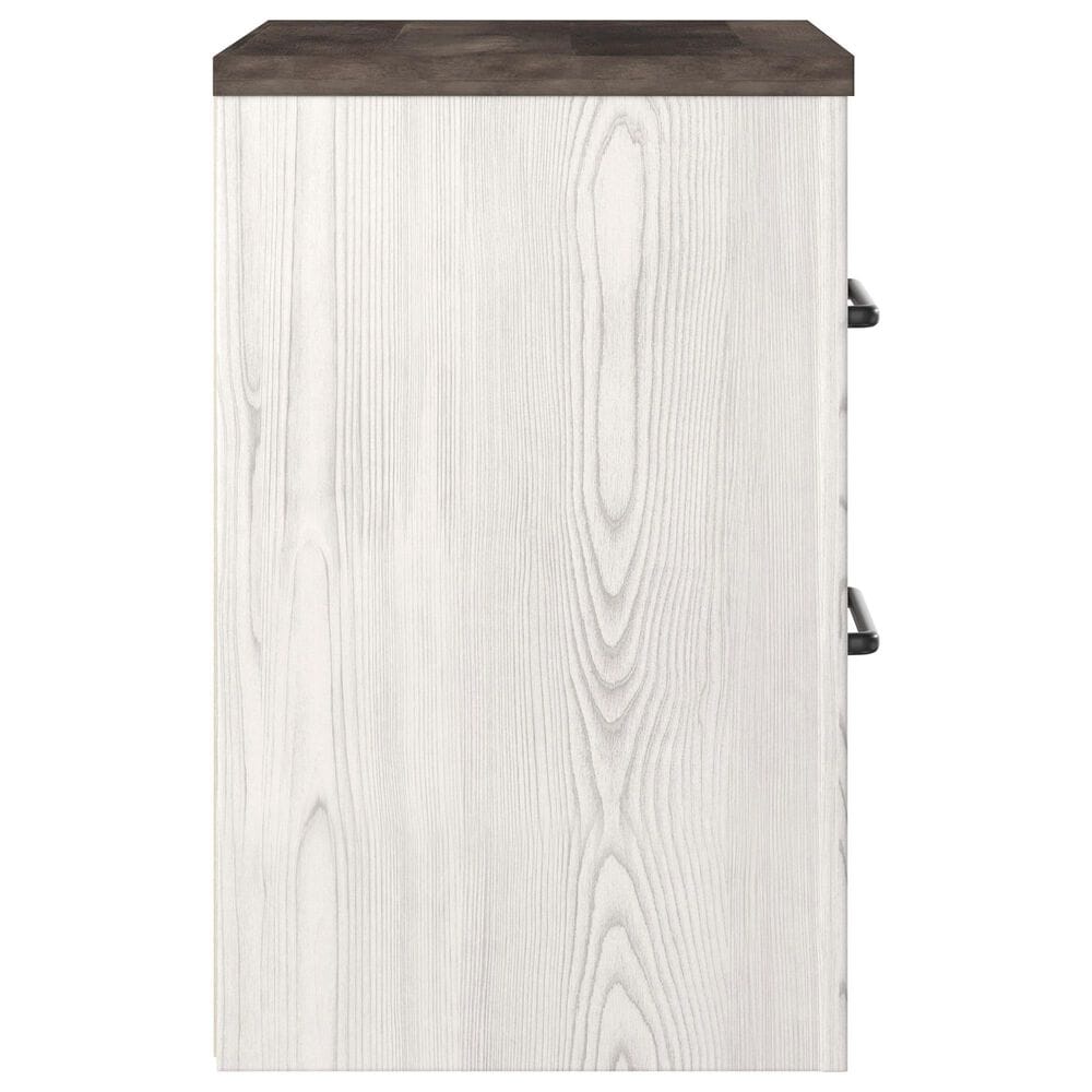 Ashley Gerridan 2 Drawers Nightstand in White and Gray, , large