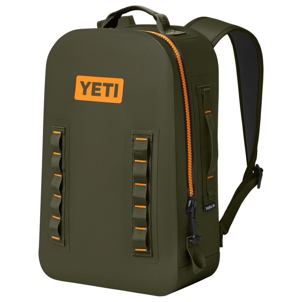 YETI Panga 28L Waterproof Backpack in Olive and King Crab Orange, , large