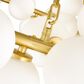 CWI Lighting Arya 45-Light Chandelier with White Shade in Satin Gold, , large