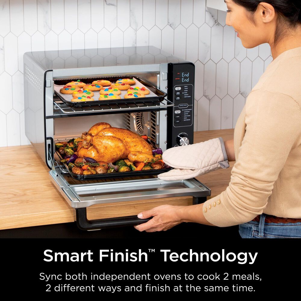 Ninja Foodi 12-In-1 Double Oven with FlexDoor in Black, , large