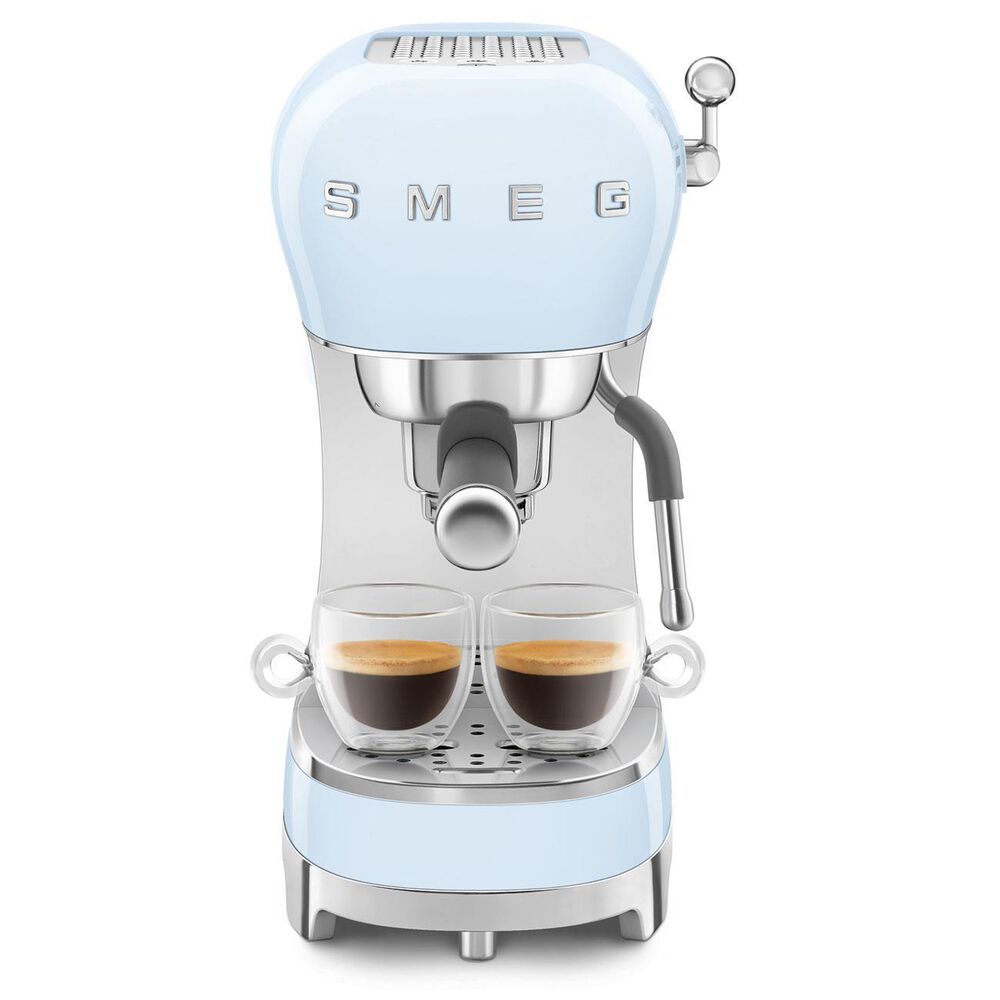 Smeg Espresso Manual Coffee Machine in Pastel Blue, , large