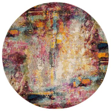 Loloi II Nadia NN-08 5" Round Multicolor Area Rug, , large