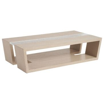 Lexington Home Brands Sunset Key Fischer Cocktail Table in Light Sand Drift and Clear, , large