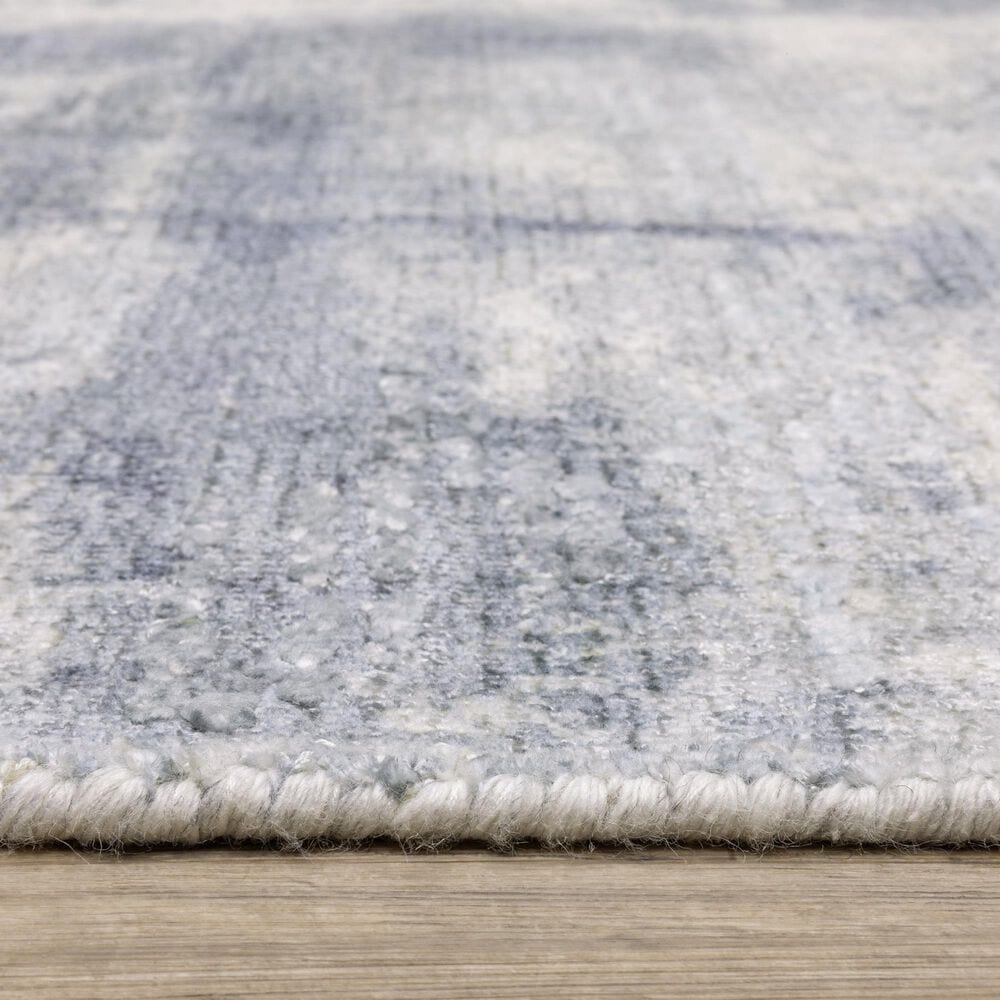 Oriental Weavers Clarke CLA07 Blue and Ivory 6&#39; x 9&#39;Area Rug, , large