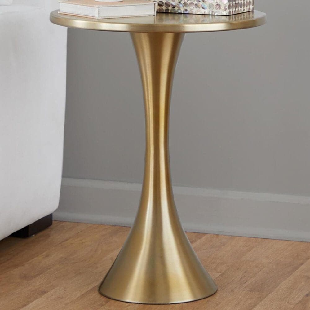 Lumisource Lenuxe 24&quot; Accent Table in Gold, , large