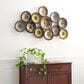 Maple and Jade 25" x 46" Spanish Inspired Floral Plate Wall Decor in Multicolor, , large