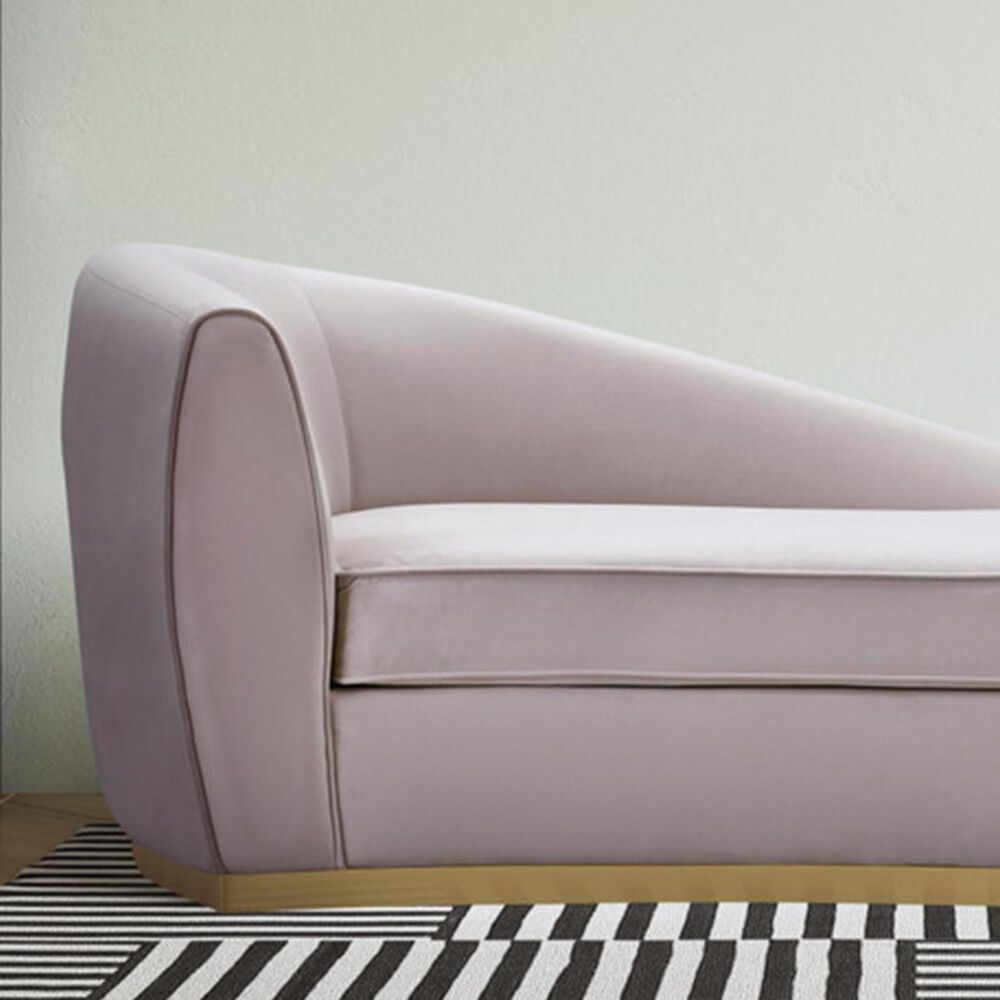 Tov Furniture Adele Chaise in Blush Nebraska Furniture Mart