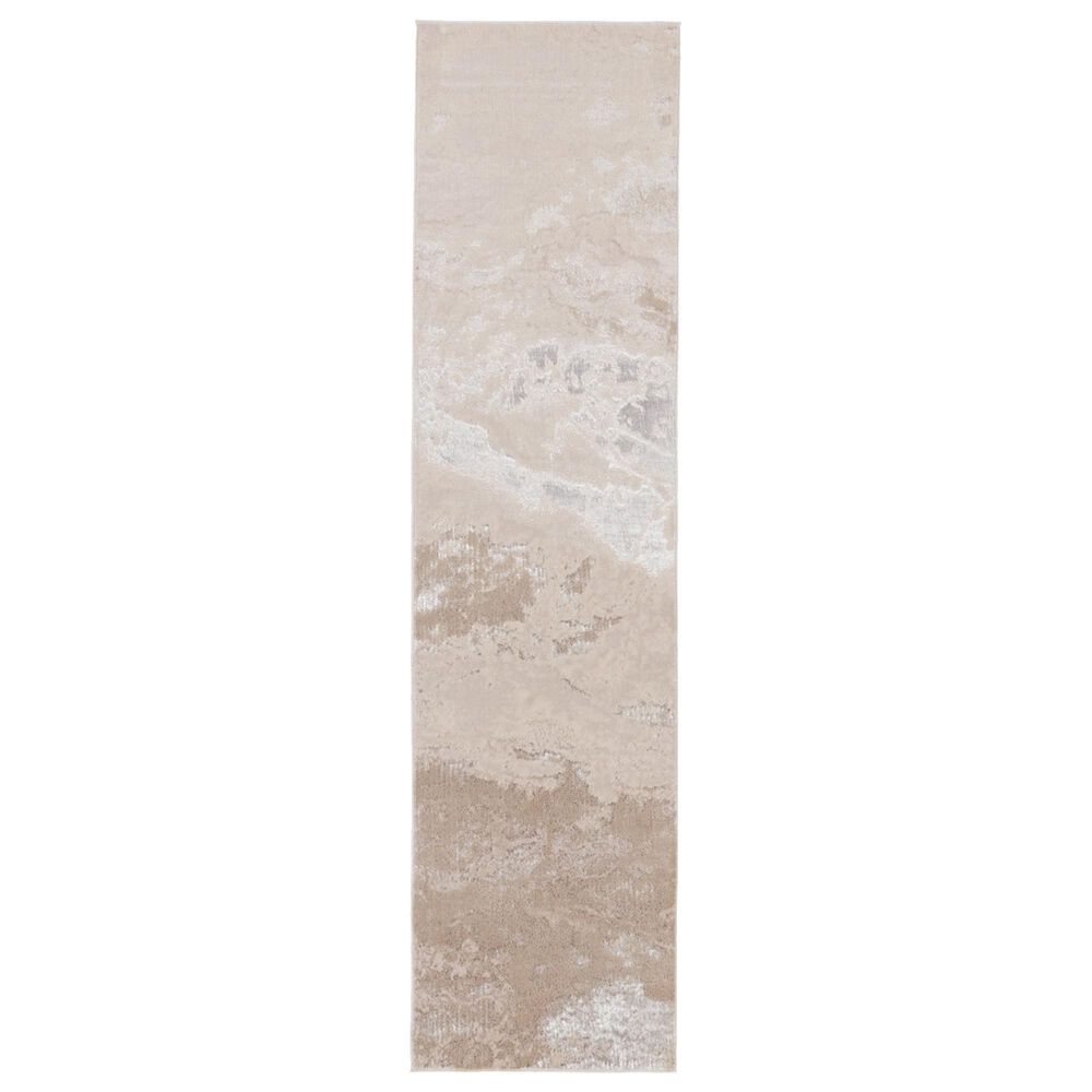 Jaipur Catalyst Fen Feather Gray and Moonbeam 2"2" x 8" Runner, , large