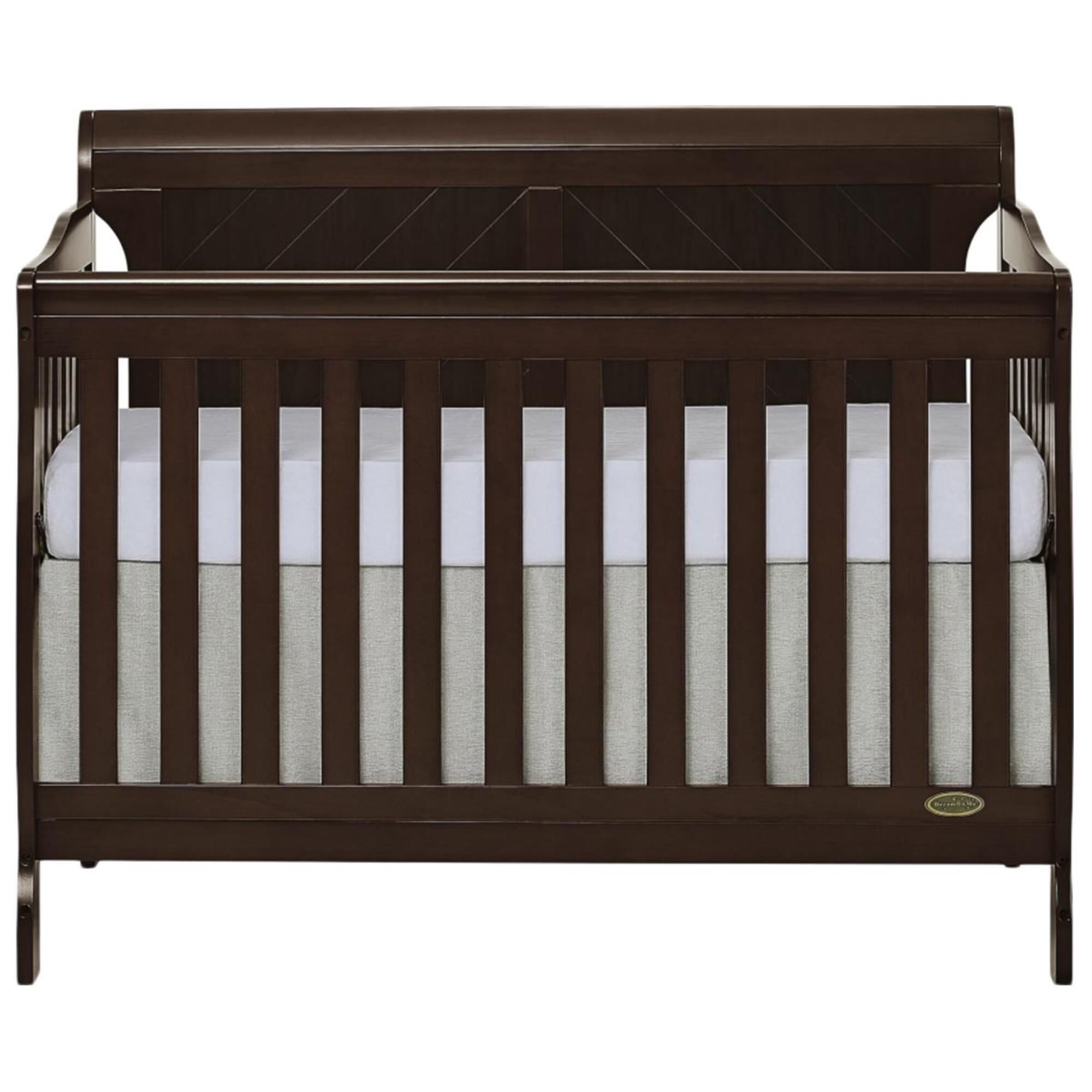 espresso sleigh crib