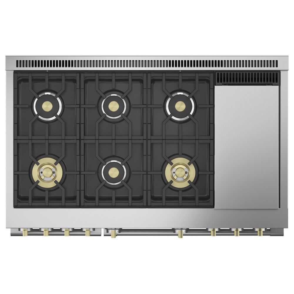 Monogram 48&quot; Dual-Fuel Professional Range with 6 Burners and Steam Clean in Stainless Steel, , large