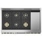 Monogram 48" Dual-Fuel Professional Range with 6 Burners and Steam Clean in Stainless Steel, , large