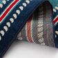 Central Oriental Terrace Tropic Nautical Border Rope 7"10" x 9"10" Turquoise and Sapphire Area Rug, , large