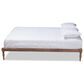 Baxton Studio Iseline Full Platform Bed Frame in Walnut Brown, , large