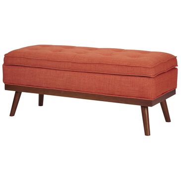 OSP Home Katheryn Storage Bench in Tangerine, , large