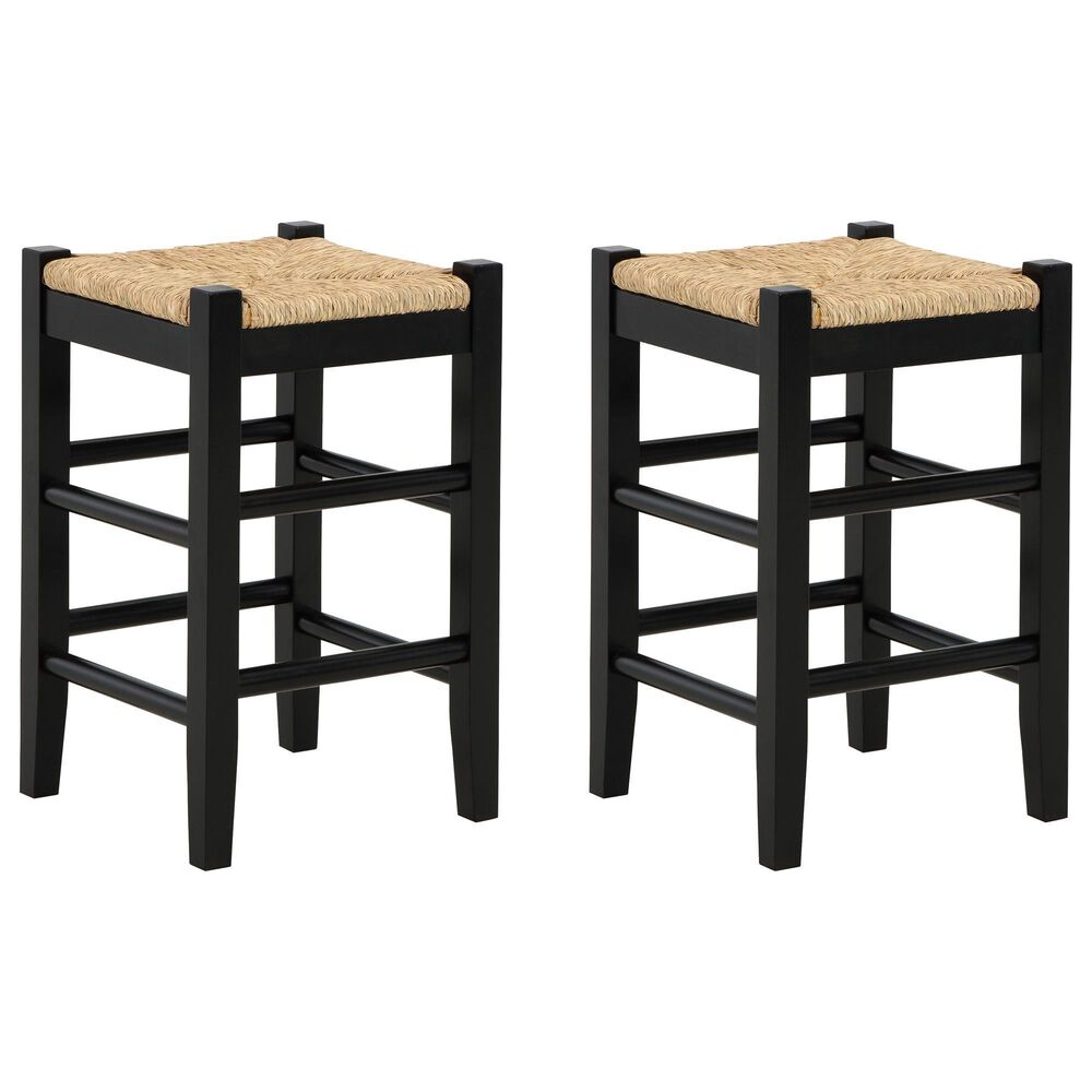 Ashley Mirimyn Counter Stool Set of 2 in Black, , large