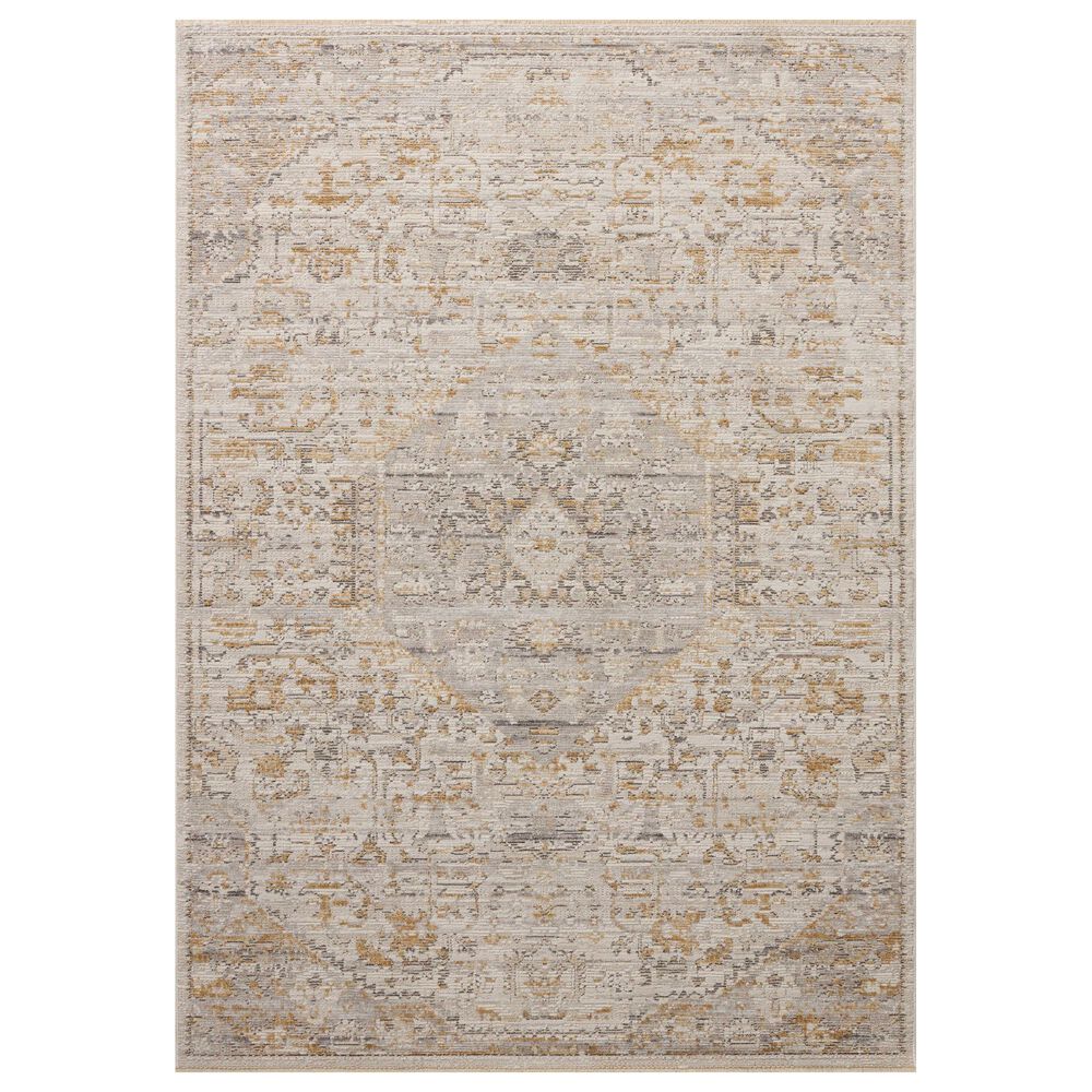Loloi Milena Ivory and Ochre 11"6" x 15" Area Rug, , large