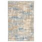 Nourison Rush 3"2" x 5" Blue and Beige Area Rug, , large