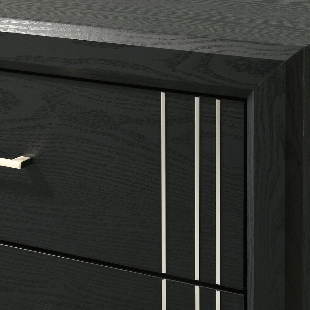 Crown Mark Charlie 6-Drawer Dresser Only in Charcoal, , large