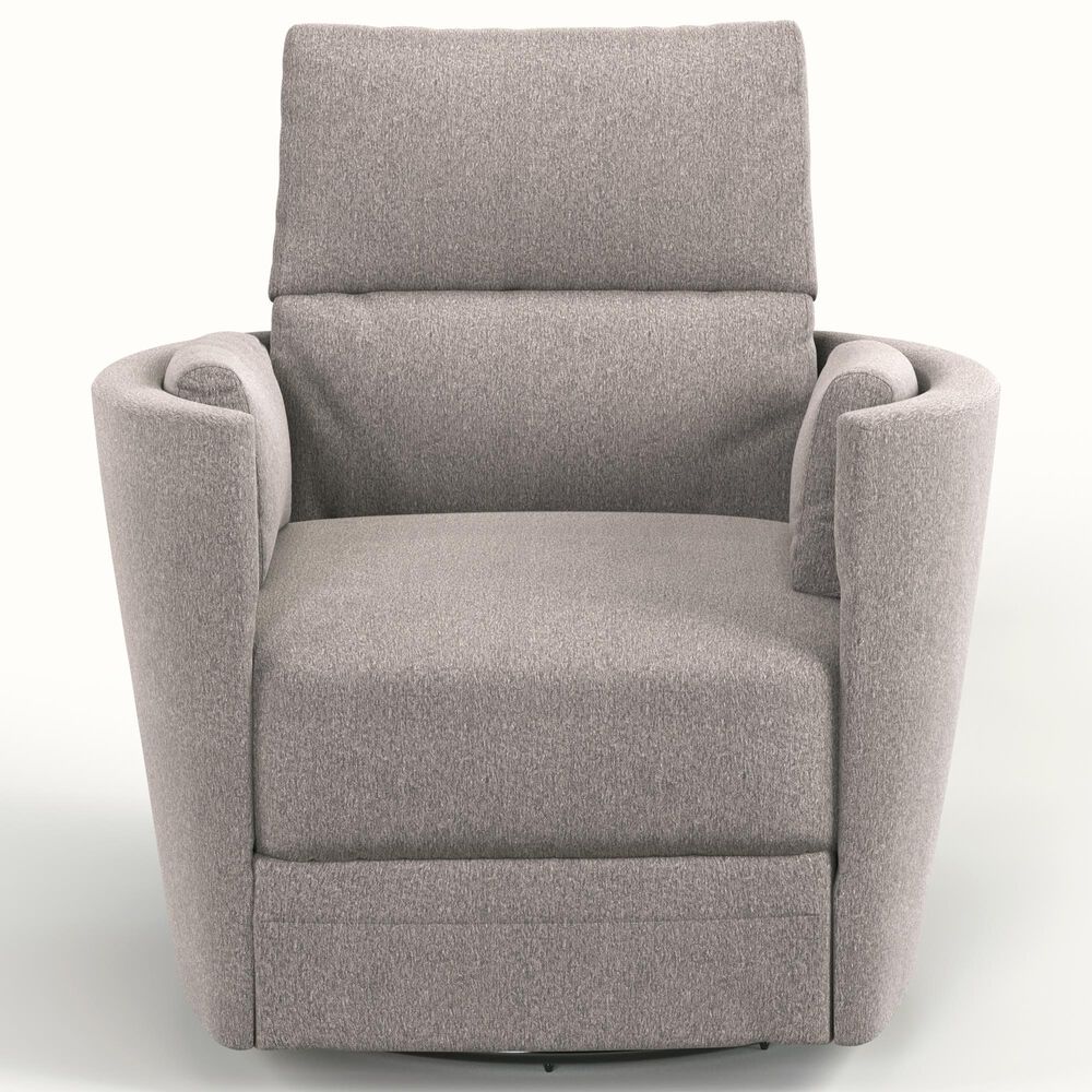 Eastern Shore Compass Power Swivel Glider with USB in Pebble, , large