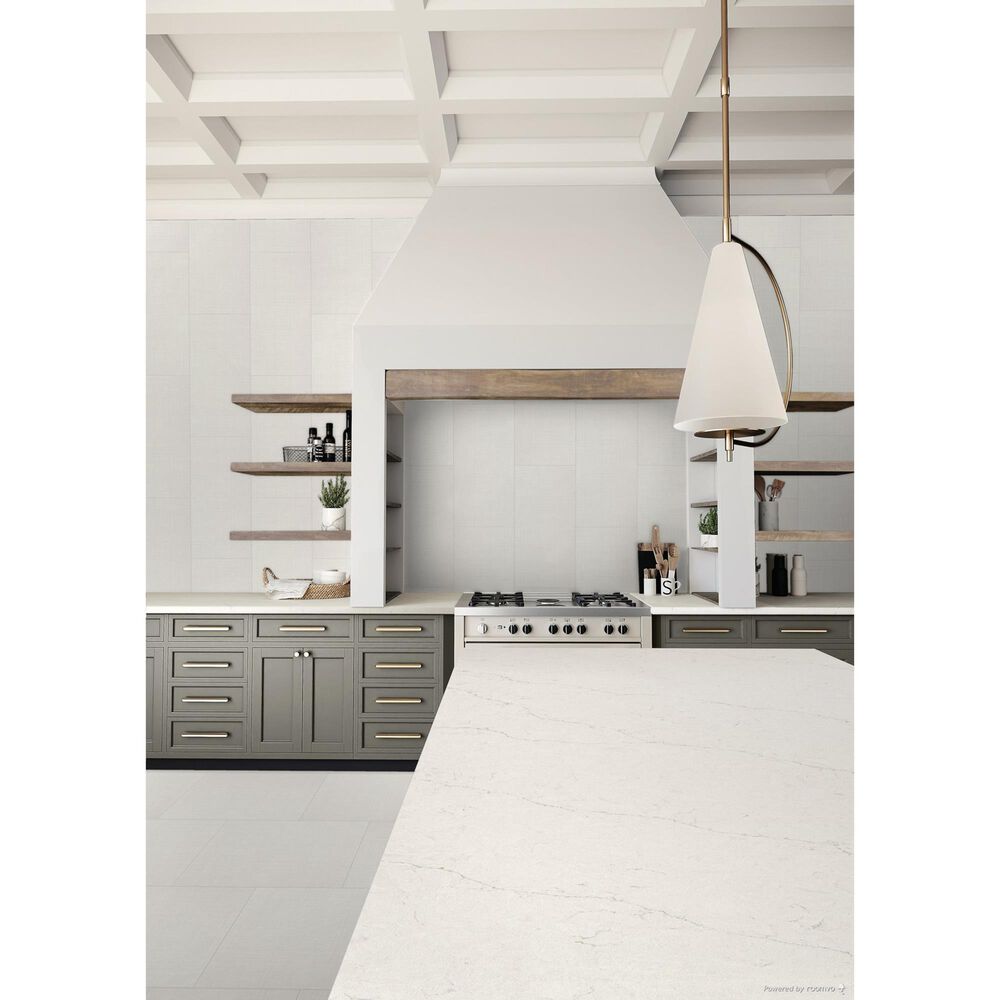 Dal-Tile Fabric Art White 12&quot; x 24&quot; Porcelain Tile, , large