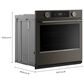 KitchenAid 2-Piece Kitchen Package with Black Ore 30" Smart Single Wall Oven and Stainless Steel 30" Gas Cooktop, , large