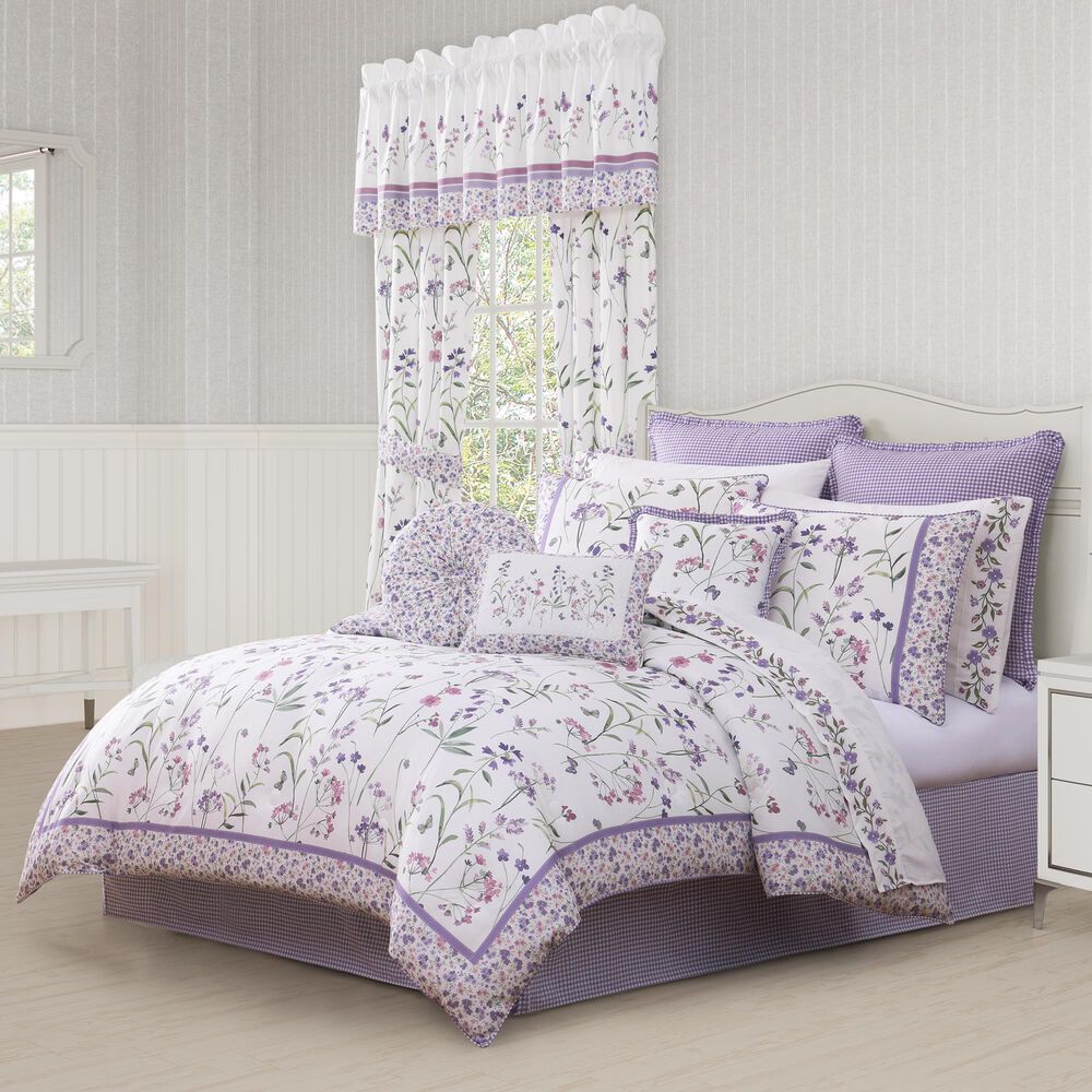 Royal Court Nola 4-Piece Full Comforter Set in Lilac, , large