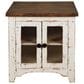 Ashley Wystfield End Table in Vintage White and Warm Brown, , large