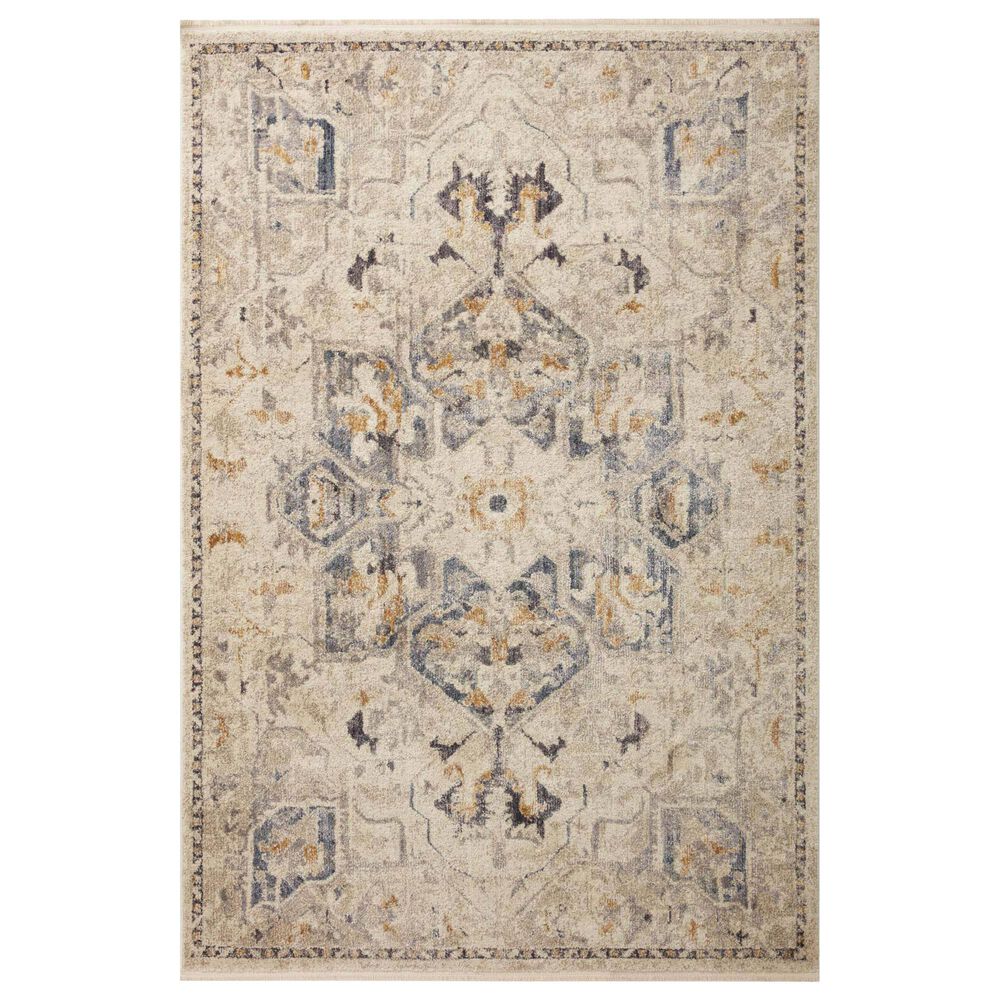 Magnolia Home Janey JAY-01 9"2" x 12"2" Natural and Indigo Area Rug, , large