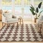 Nourison Positano Geometric Natural 6" x 9" Indoor/Outdoor Area Rug, , large