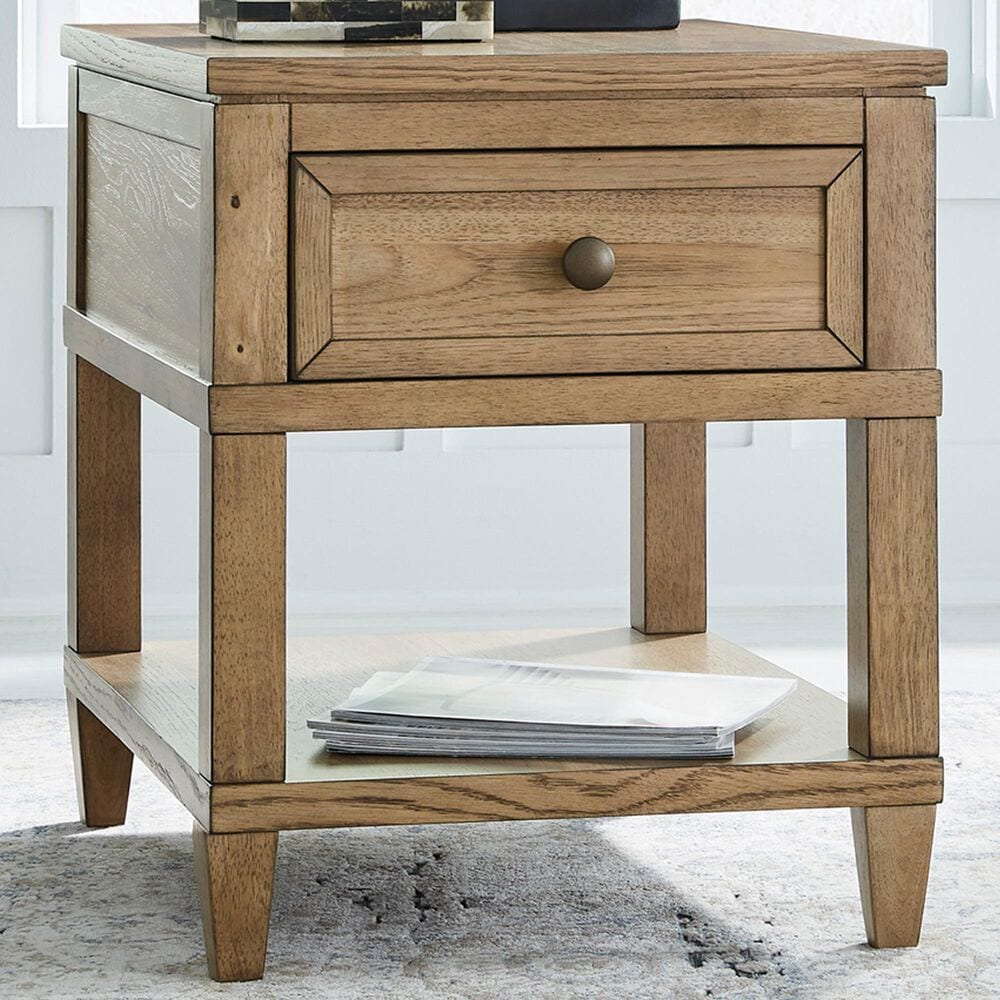 Ashley Sharlance End Table in Light Brown, , large