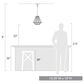 Golden Lighting Valentina Medium Pendant in Matte Black, , large