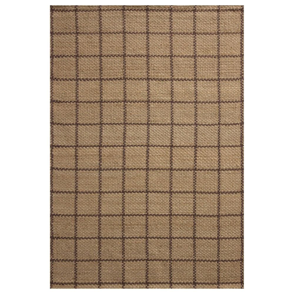 Loloi II Fletcher 9"3" x 13" Natural and Brown Area Rug, , large