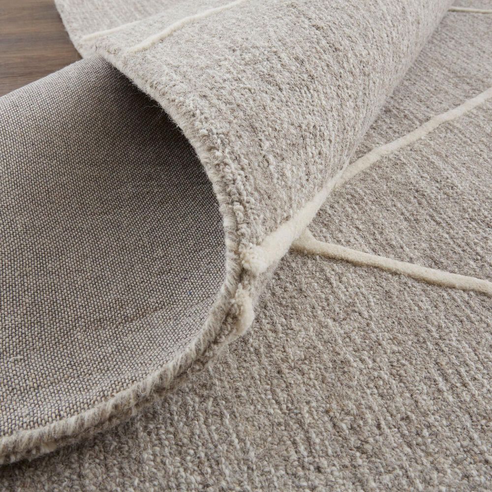 Feizy Euclid 9&#39;6&quot; x 13&#39;6&quot; Gray and Ivory Area Rug, , large